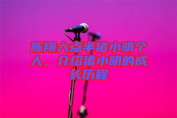 陳翔六點(diǎn)半豬小明個(gè)人，介紹豬小明的成長(zhǎng)歷程