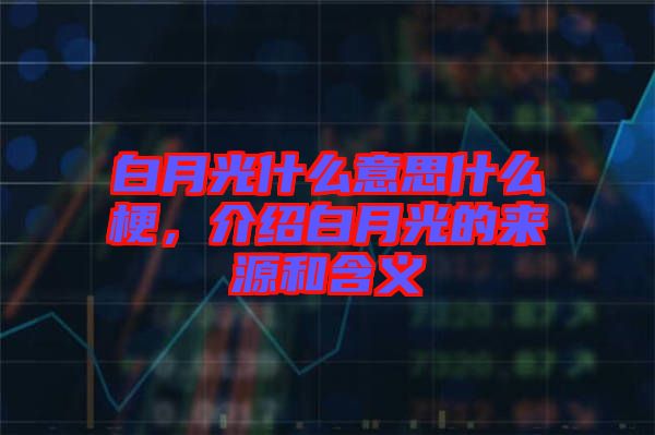 白月光什么意思什么梗，介紹白月光的來源和含義