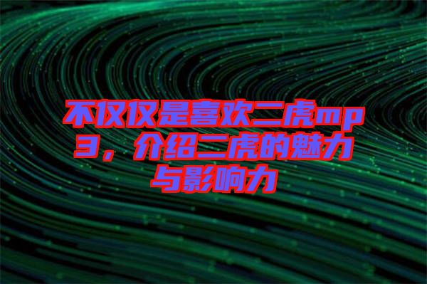 不僅僅是喜歡二虎mp3，介紹二虎的魅力與影響力