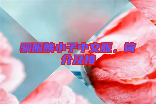 馴服胰小子中文版，簡(jiǎn)介及接