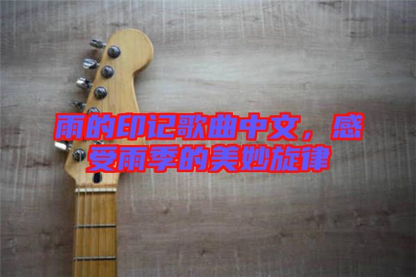 雨的印記歌曲中文，感受雨季的美妙旋律