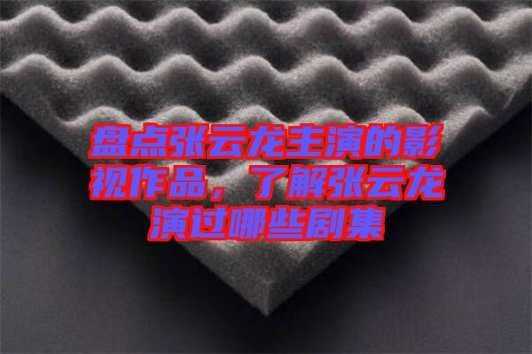 盤點(diǎn)張?jiān)讫堉餮莸挠耙曌髌?，了解張?jiān)讫堁葸^(guò)哪些劇集