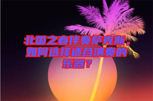 北國之春伴奏薩克斯，如何選擇適合演奏的樂器？