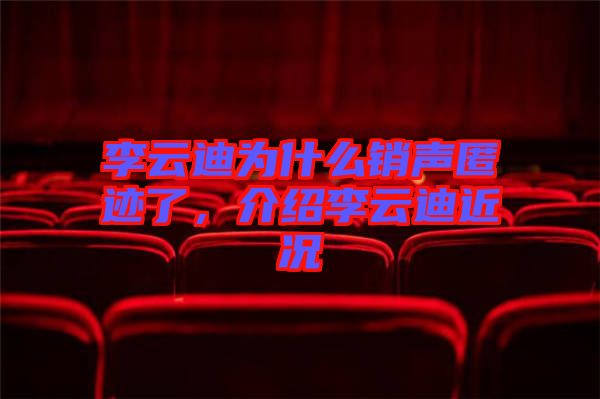 李云迪為什么銷聲匿跡了，介紹李云迪近況