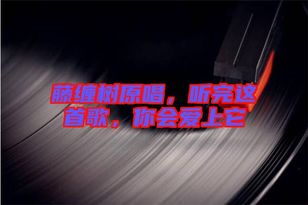 藤纏樹原唱，聽完這首歌，你會(huì)愛上它