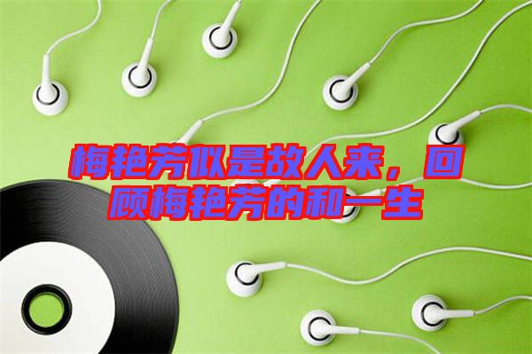 梅艷芳似是故人來，回顧梅艷芳的和一生