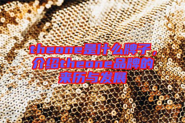 theone是什么牌子，介紹theone品牌的來(lái)歷與發(fā)展