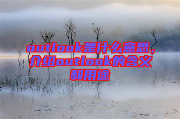 outlook是什么意思，介紹outlook的含義和用途