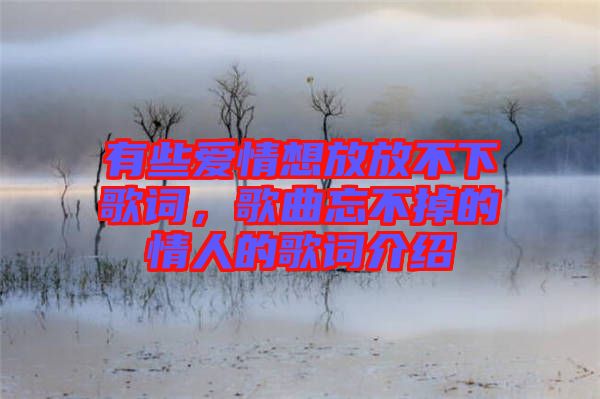 有些愛(ài)情想放放不下歌詞，歌曲忘不掉的情人的歌詞介紹