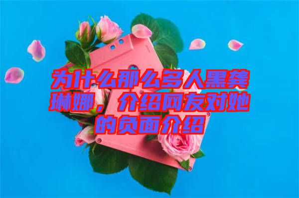 為什么那么多人黑龔琳娜，介紹網(wǎng)友對她的負(fù)面介紹
