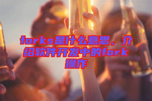 forks是什么意思，介紹軟件開發(fā)中的fork操作