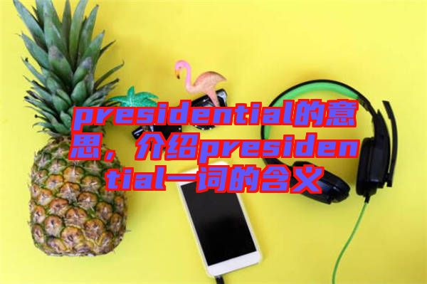 presidential的意思，介紹presidential一詞的含義