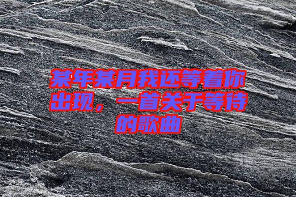 某年某月我還等著你出現(xiàn)，一首關(guān)于等待的歌曲
