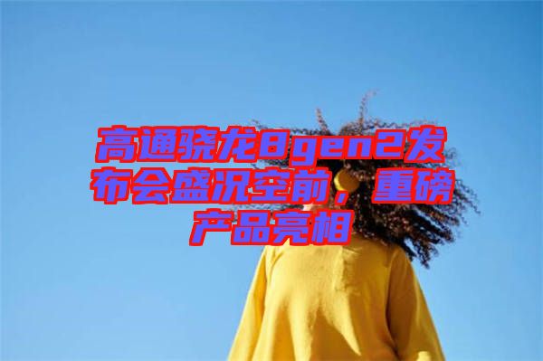 高通驍龍8gen2發(fā)布會(huì)盛況空前，重磅產(chǎn)品亮相