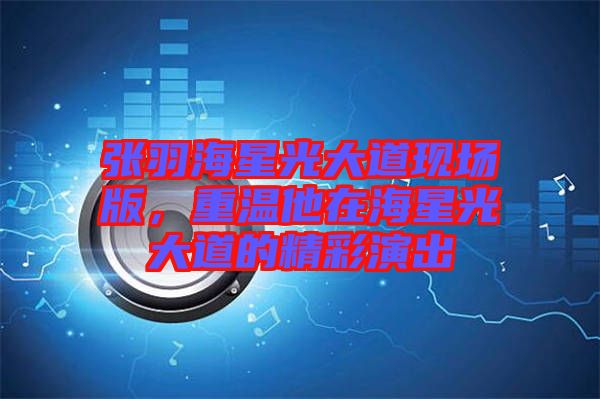 張羽海星光大道現(xiàn)場版，重溫他在海星光大道的精彩演出