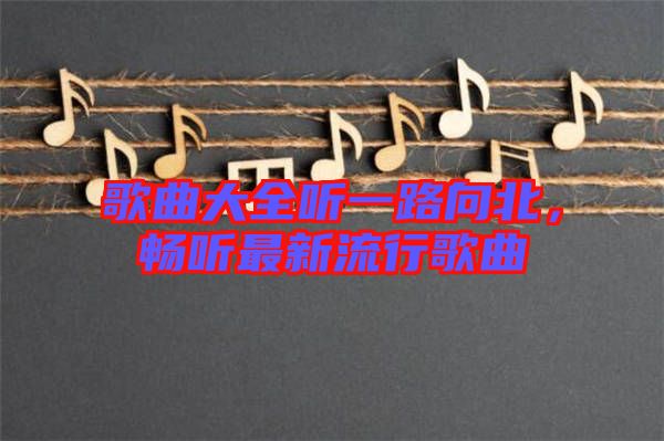 歌曲大全聽一路向北，暢聽最新流行歌曲