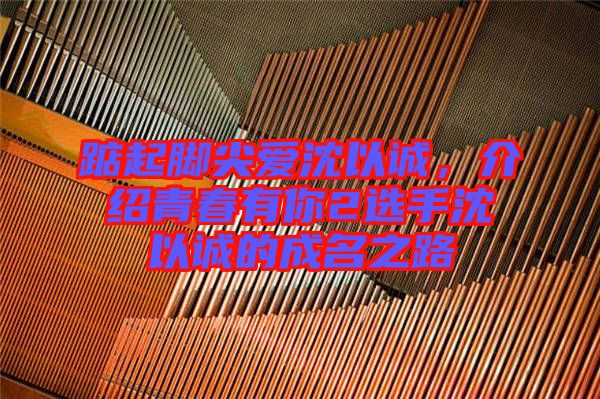 踮起腳尖愛(ài)沈以誠(chéng)，介紹青春有你2選手沈以誠(chéng)的成名之路