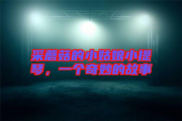 采蘑菇的小姑娘小提琴，一個奇妙的故事