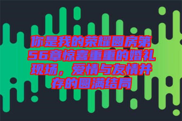 你是我的榮耀圓房第56章驚喜重重的婚禮現(xiàn)場(chǎng)，愛(ài)情與友情并存的圓滿結(jié)局