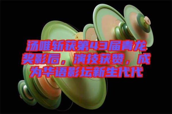 湯唯斬獲第43屆青龍獎(jiǎng)影后，演技獲贊，成為華語(yǔ)影壇新生代代