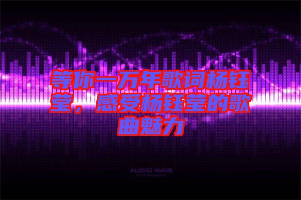 等你一萬(wàn)年歌詞楊鈺瑩，感受楊鈺瑩的歌曲魅力
