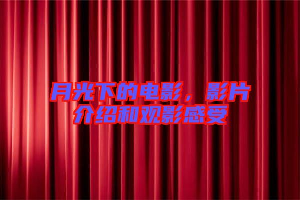 月光下的電影，影片介紹和觀影感受