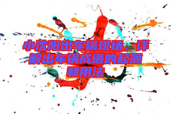 小沈陽出車鍋現(xiàn)場，詳解出車鍋成語的起源和用法