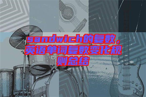 sandwich的復(fù)數(shù)，英語單詞復(fù)數(shù)變化規(guī)則總結(jié)