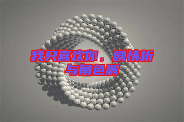 我只喜歡你，劇情析與角色解