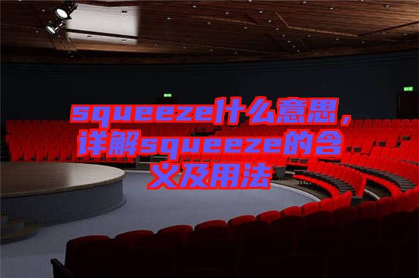 squeeze什么意思，詳解squeeze的含義及用法