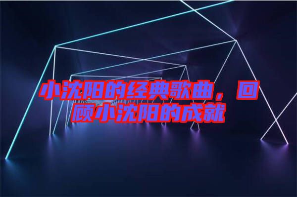 小沈陽(yáng)的經(jīng)典歌曲，回顧小沈陽(yáng)的成就