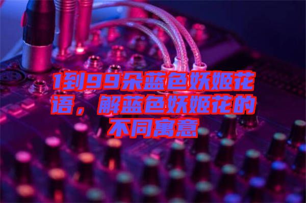 1到99朵藍(lán)色妖姬花語，解藍(lán)色妖姬花的不同寓意