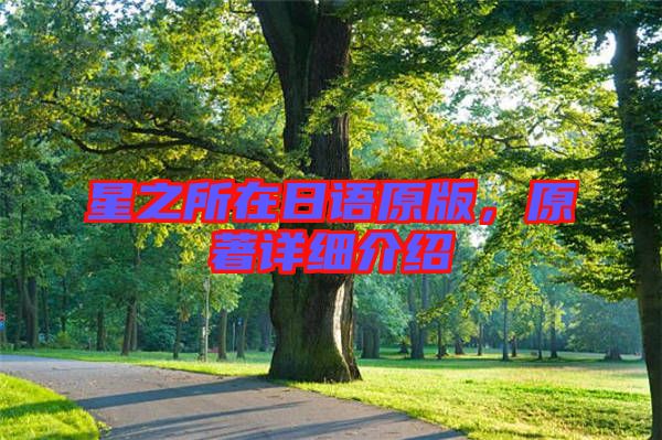 星之所在日語(yǔ)原版，原著詳細(xì)介紹