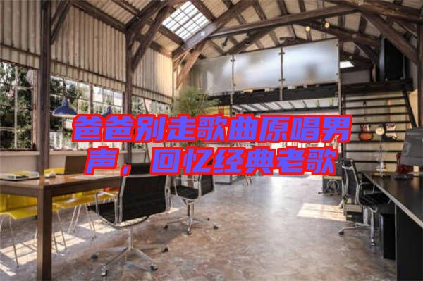 爸爸別走歌曲原唱男聲，回憶經(jīng)典老歌