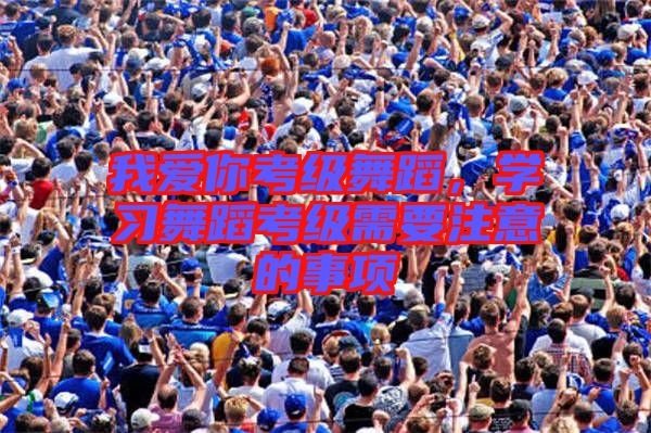 我愛你考級(jí)舞蹈，學(xué)習(xí)舞蹈考級(jí)需要注意的事項(xiàng)