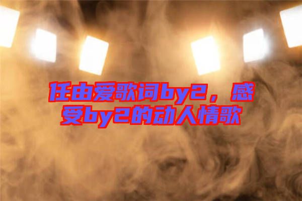 任由愛歌詞by2，感受by2的動人情歌