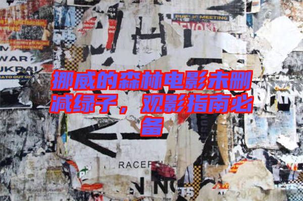 挪威的森林電影未刪減綠子，觀影指南必備
