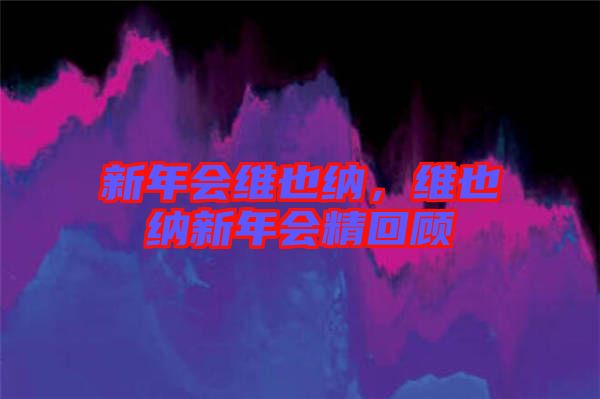 新年會(huì)維也納，維也納新年會(huì)精回顧