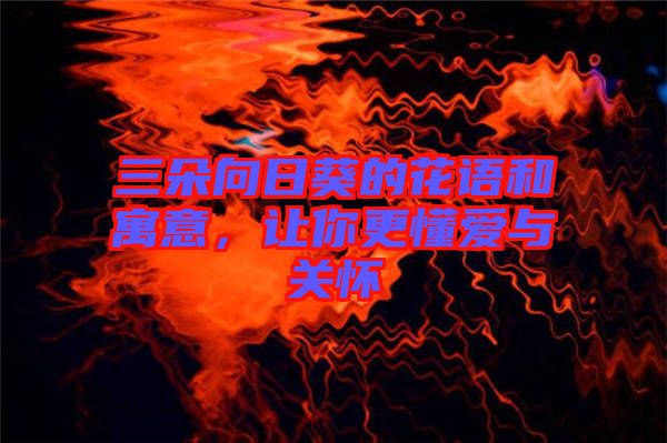 三朵向日葵的花語(yǔ)和寓意，讓你更懂愛與關(guān)懷