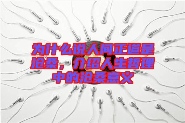 為什么說人間正道是滄桑，介紹人生哲理中的滄桑意義