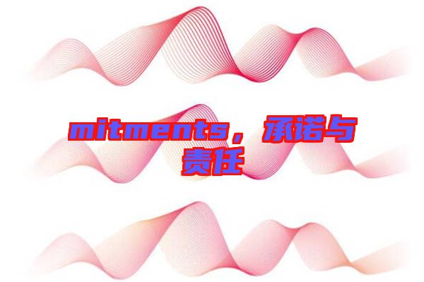 mitments，承諾與責(zé)任