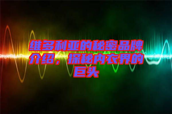 維多利亞的秘密品牌介紹，探秘內(nèi)衣界的巨頭