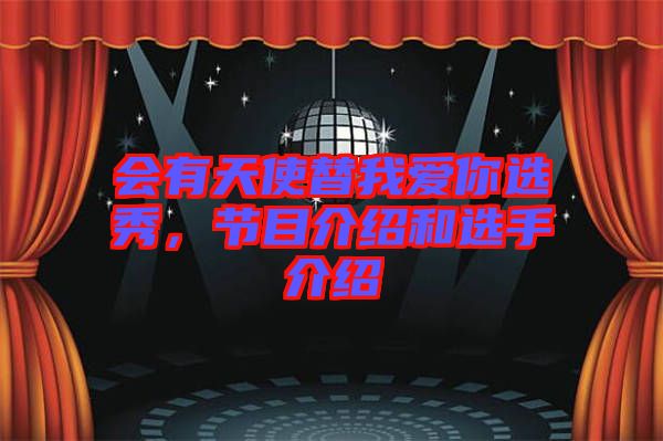 會(huì)有天使替我愛(ài)你選秀，節(jié)目介紹和選手介紹