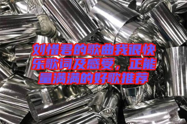 劉惜君的歌曲我很快樂歌詞及感受，正能量滿滿的好歌推薦