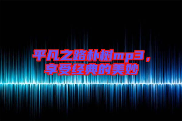 平凡之路樸樹mp3，享受經(jīng)典的美妙