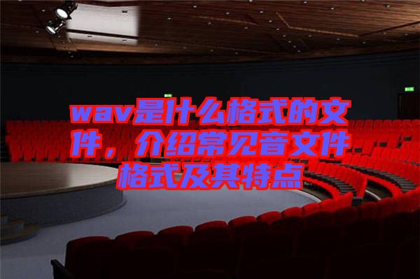 wav是什么格式的文件，介紹常見音文件格式及其特點