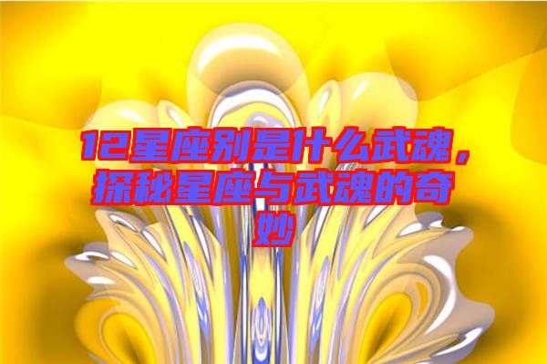 12星座別是什么武魂，探秘星座與武魂的奇妙