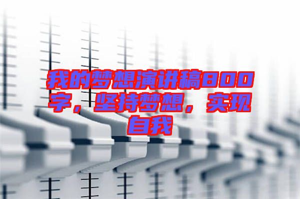 我的夢(mèng)想演講稿800字，堅(jiān)持夢(mèng)想，實(shí)現(xiàn)自我