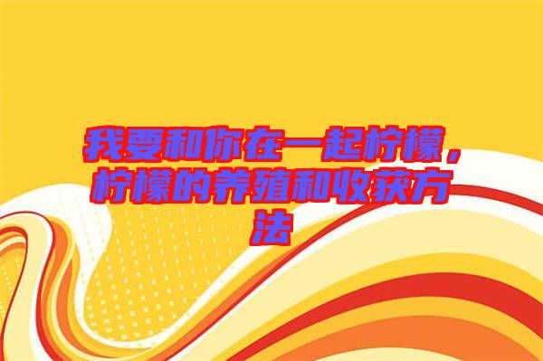 我要和你在一起檸檬，檸檬的養(yǎng)殖和收獲方法