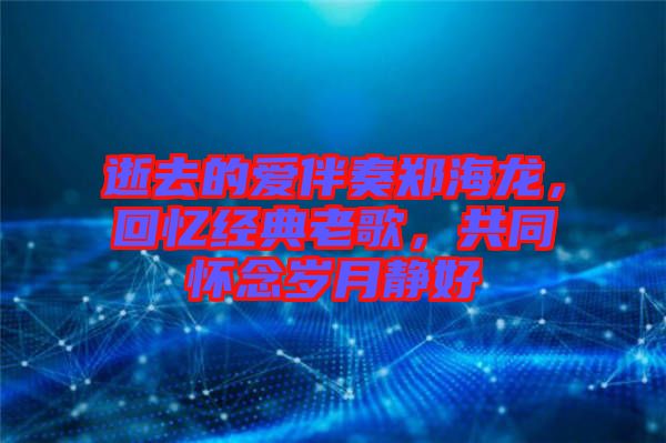 逝去的愛伴奏鄭海龍，回憶經(jīng)典老歌，共同懷念歲月靜好